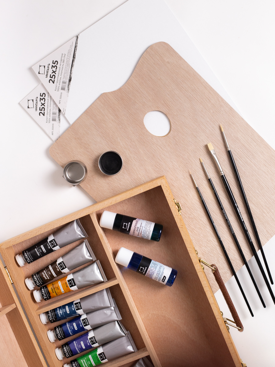 Набор для рисования Малевичъ подарочныйнабор картина маслом - фото 16