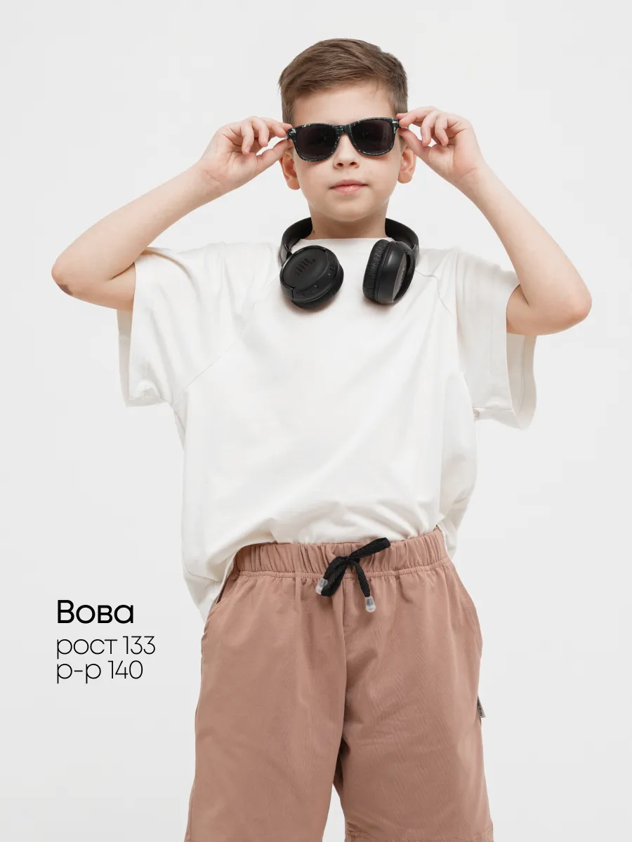 Шорты 3 шт Супер Пупс 3пр/шорты/хаки/шоколад/коричневый - фото 7