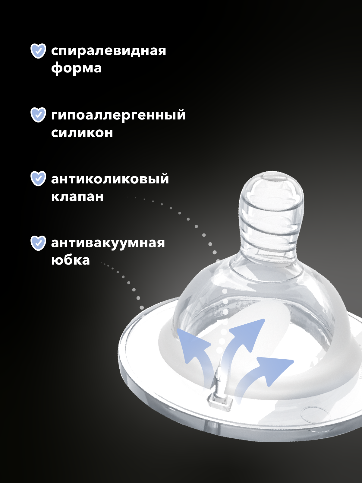 Пустышка Twistshake силикон классическая от 0 мес. 2 шт. - фото 1