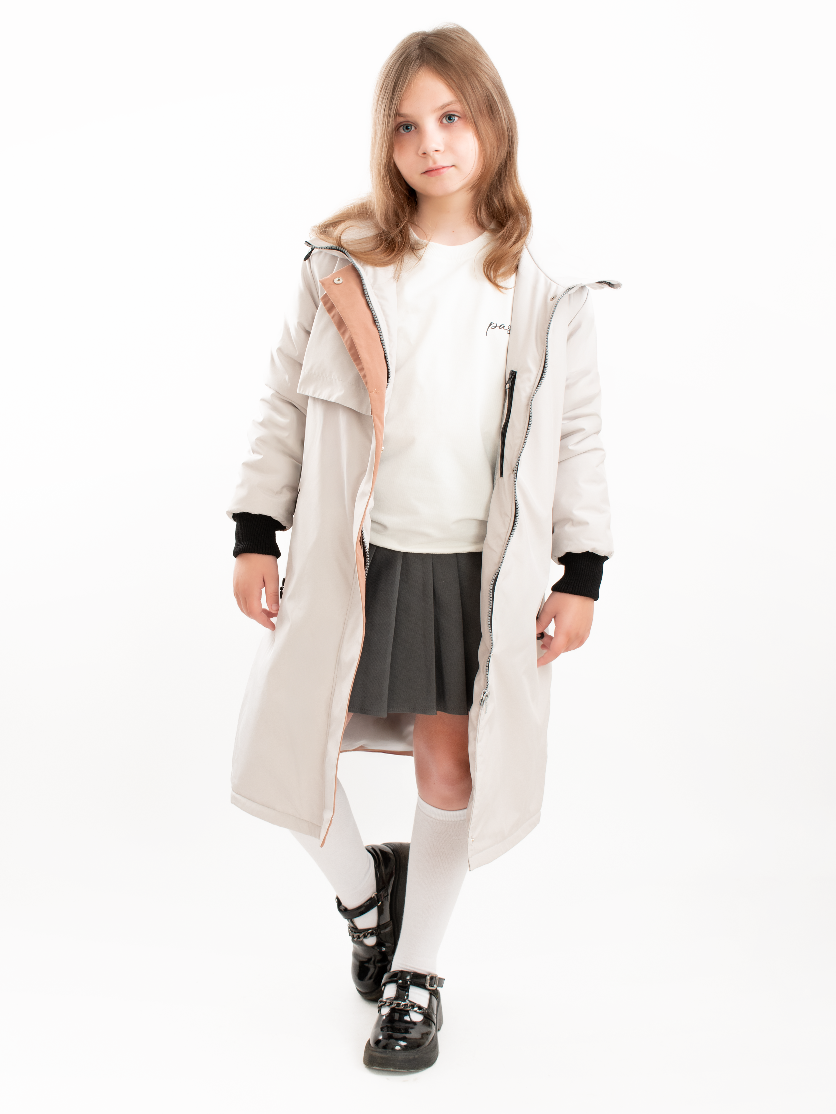 Пальто AllisZhuk 00_150_476/жемчужный - фото 4