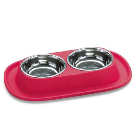 Миска для животных Lilli Pet двойная на подставке Красный 20-5765