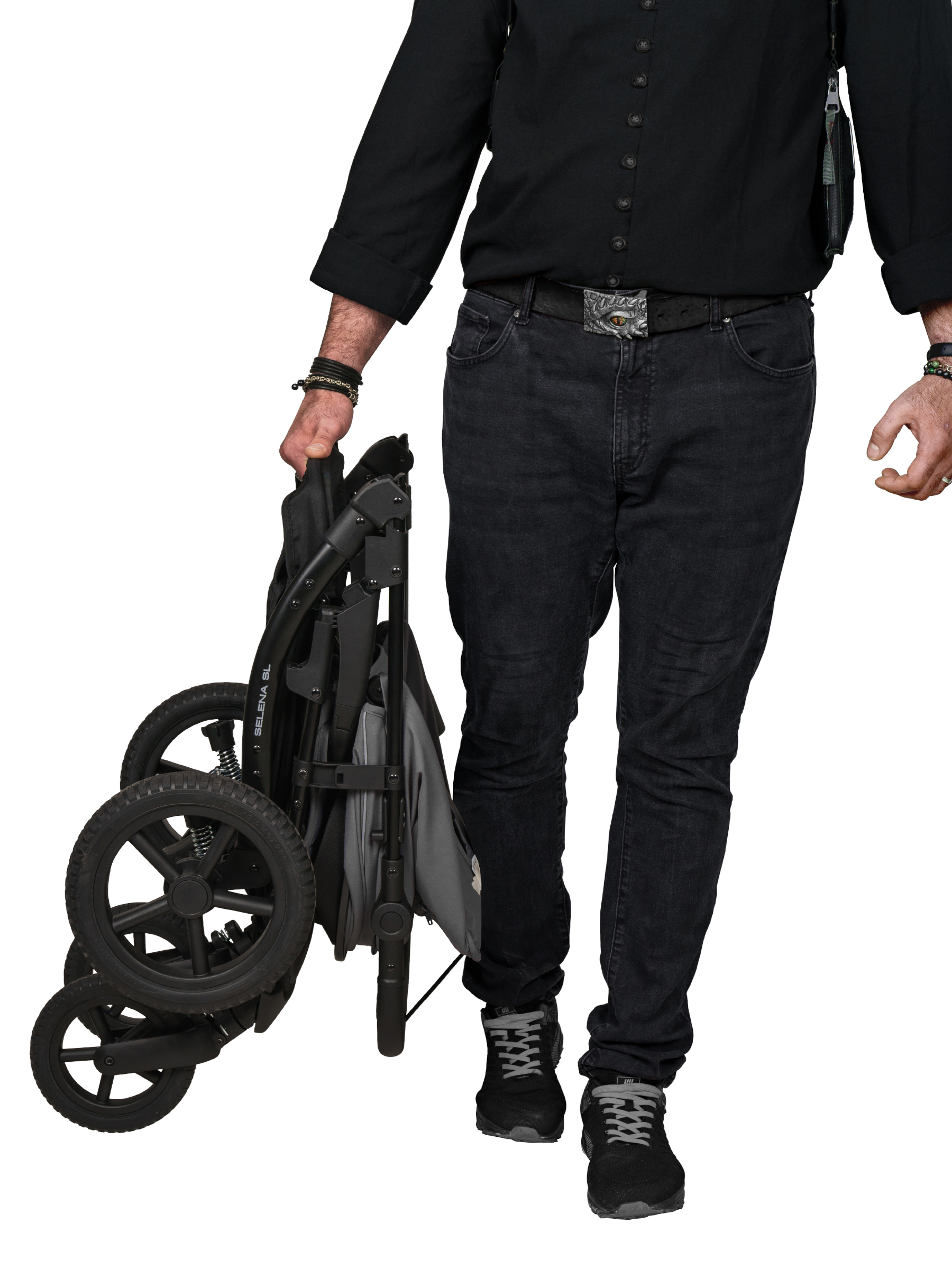 Коляска прогулочная JOVOLA Selena SL, всесезонная серый - фото 41