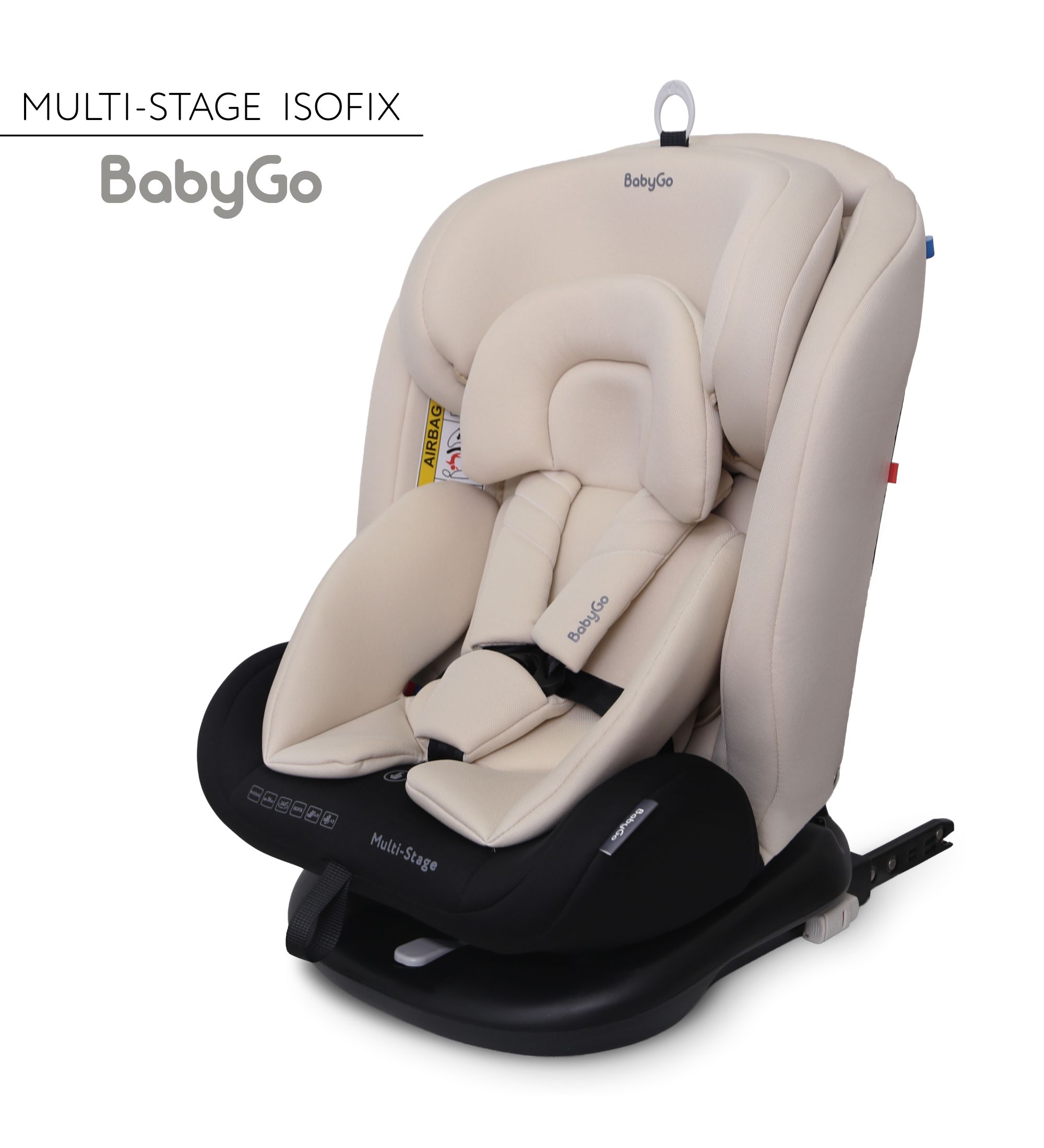 Автокресло BabyGo Multi-Stage New Isofix 0+/1/2/3 (0-36 кг) бежевый - фото 2
