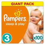 Подгузники Pampers Sleep and Play 3 (5-9 кг) 100 шт.