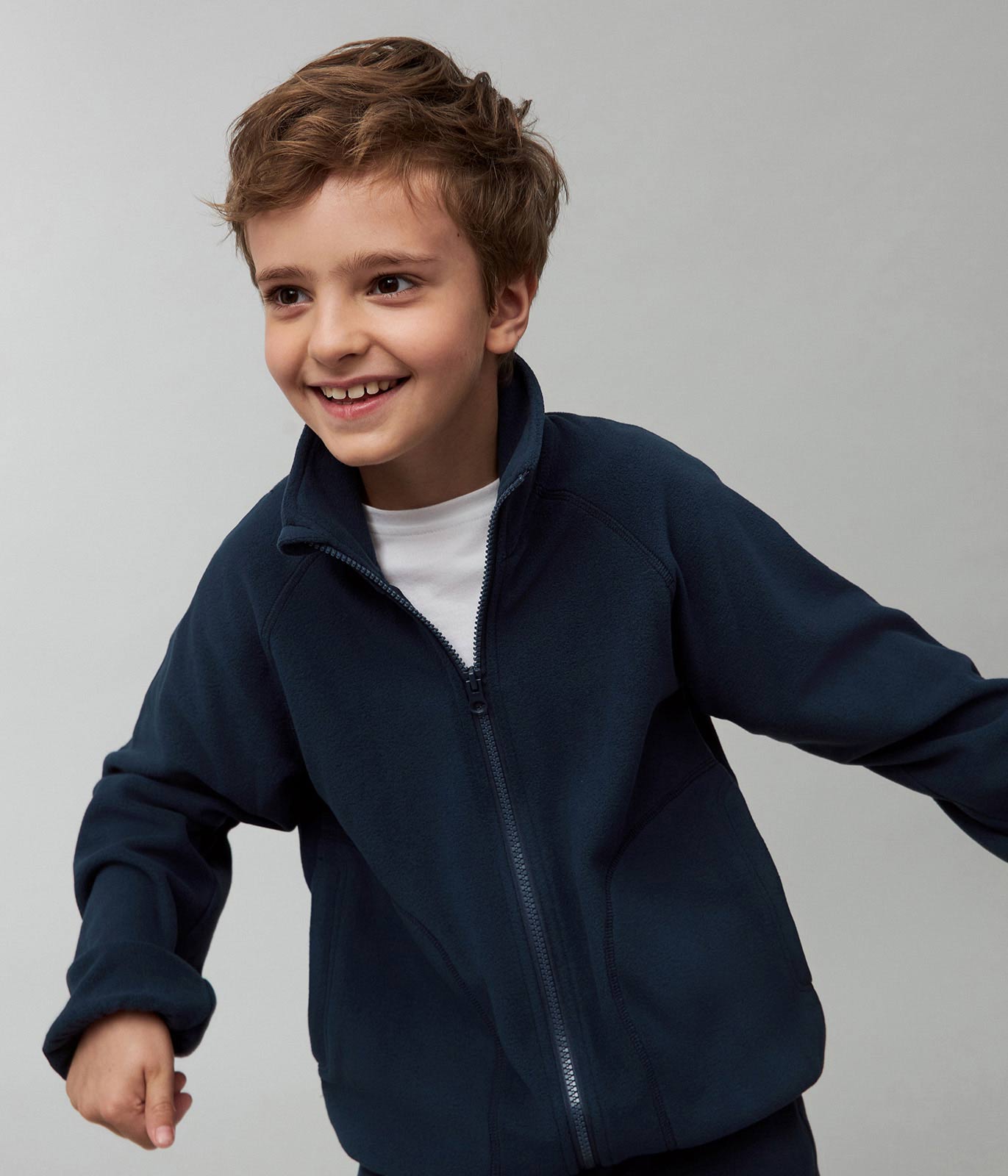 Толстовка Totti Kids AW23TKB015/Кардиган детский флисовый/Синий - фото 2