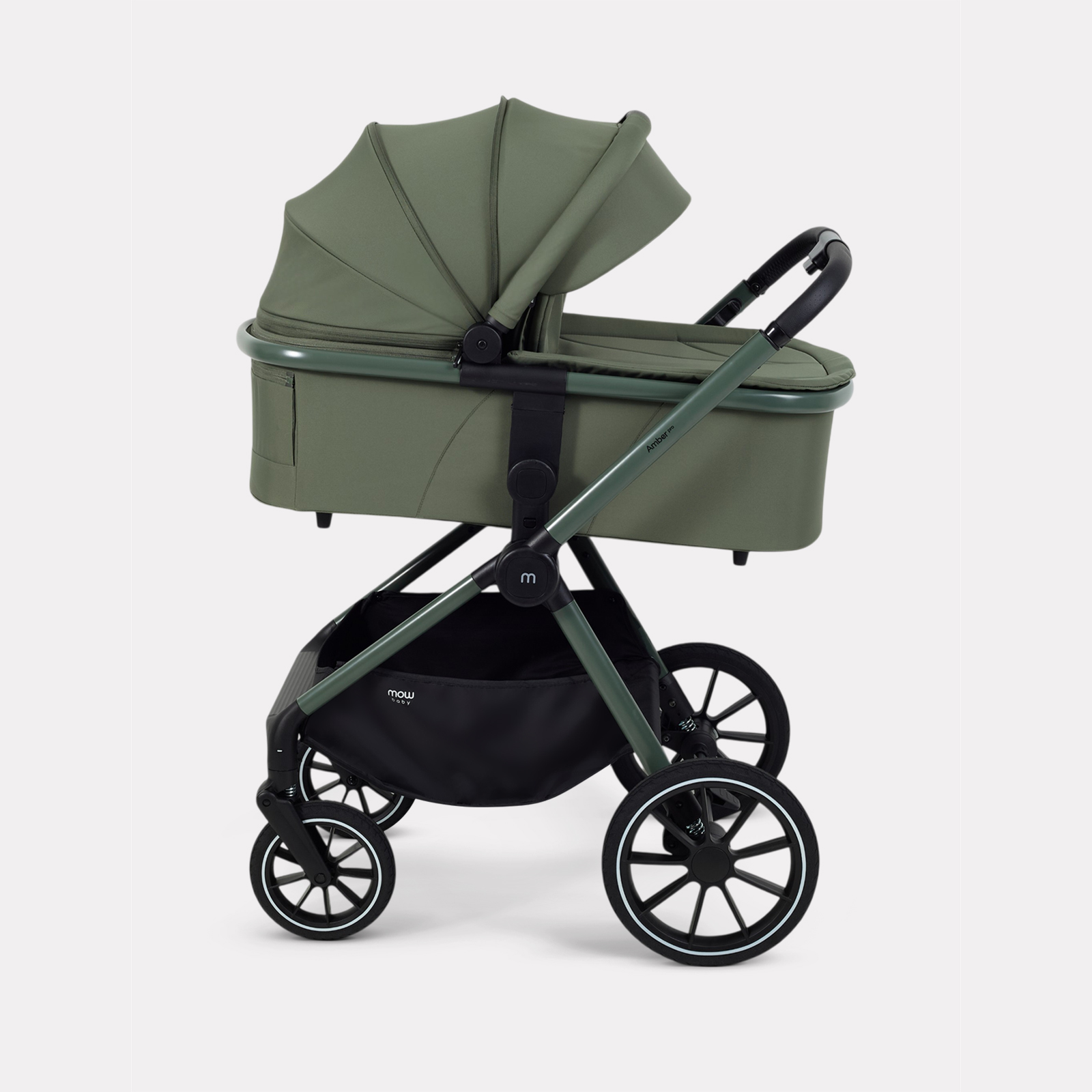 Коляска 3в1 MOWbaby Amber pro зеленый - фото 4