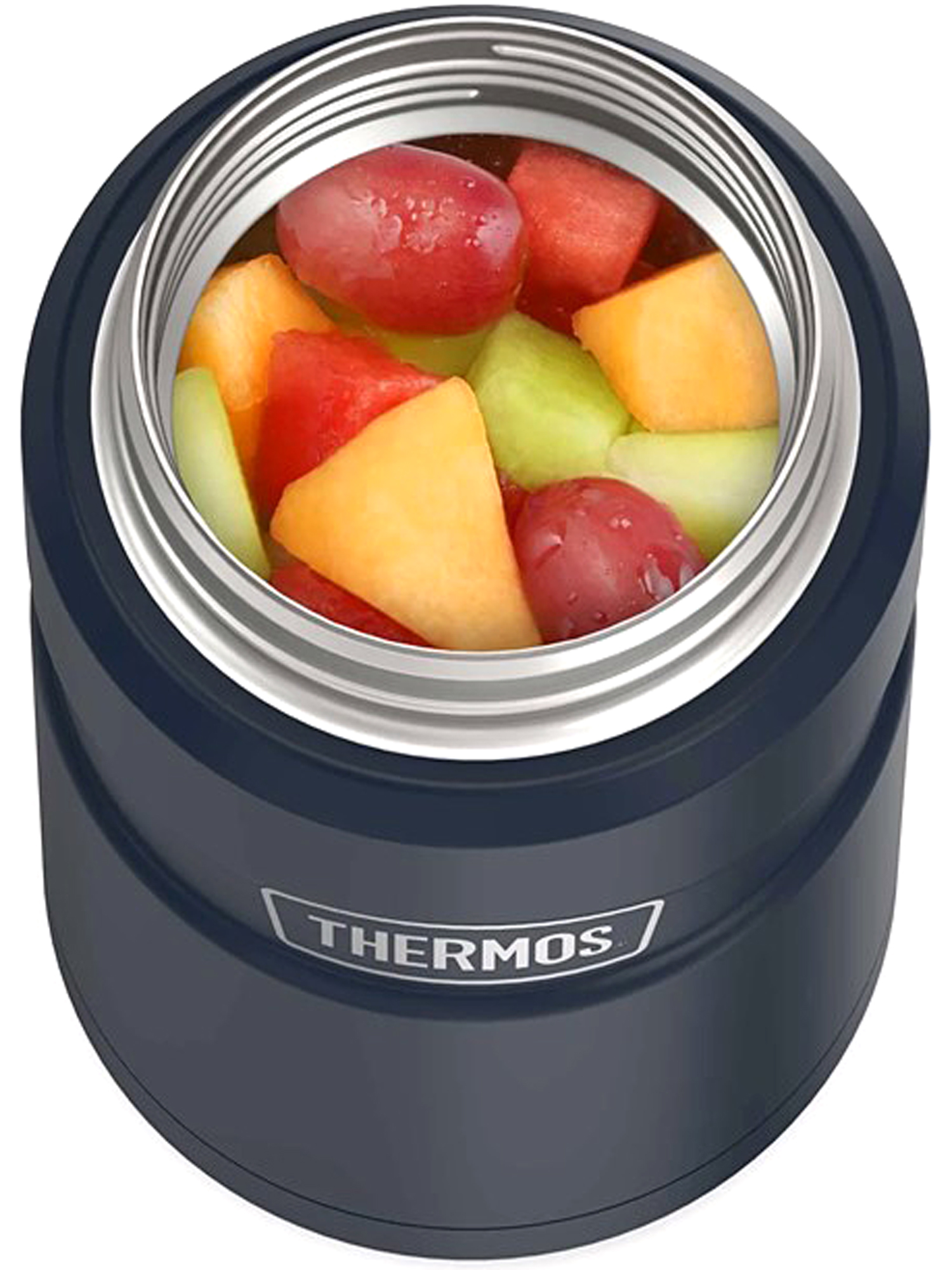 Термос для еды супа 710 мл с ложкой THERMOS KING-3020 тёмно-синий – нержавеющая сталь герметичный тепло/холод 14/24 часов - фото 11