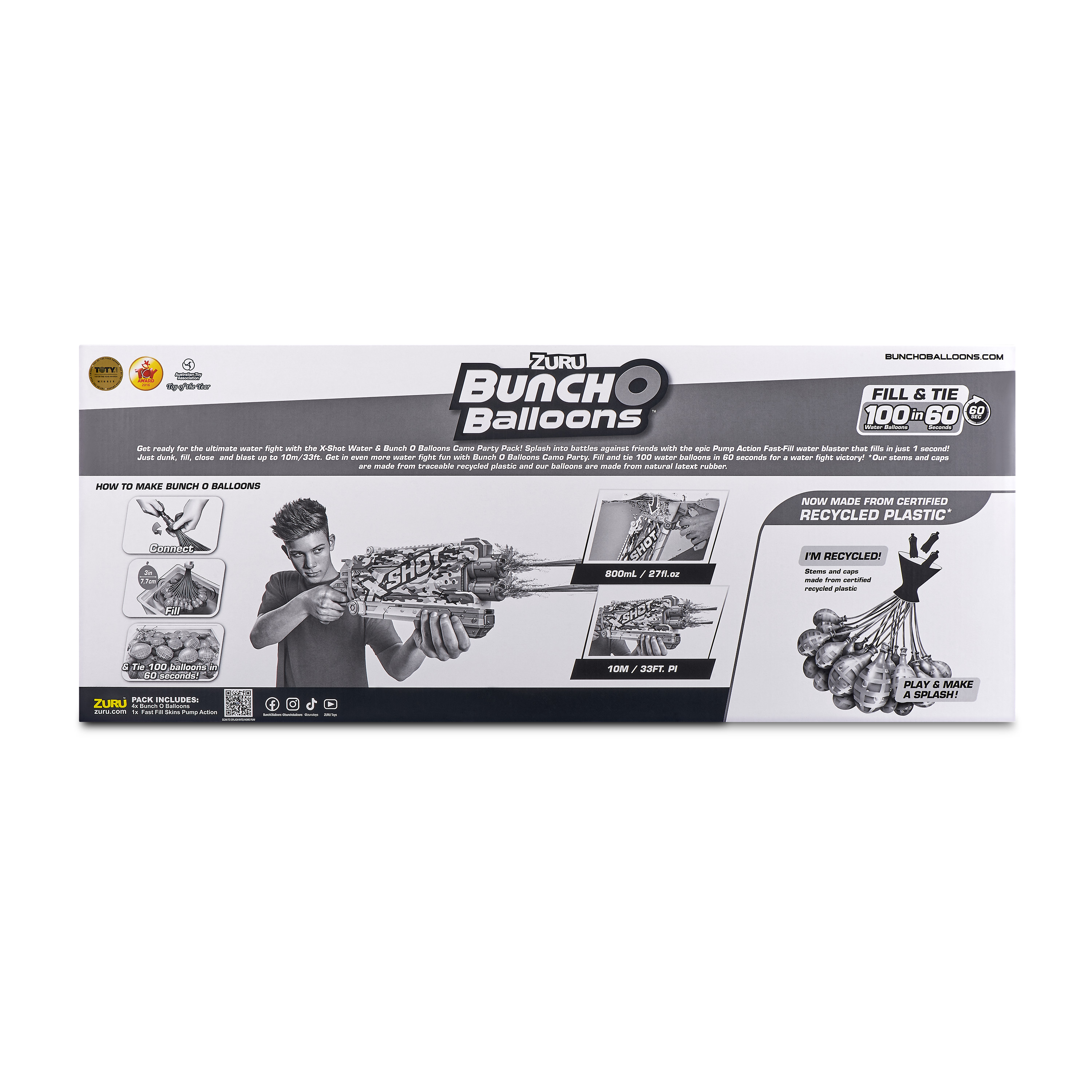 Бластер водный Zuru XSHOT  Skins Комбо - фото 12