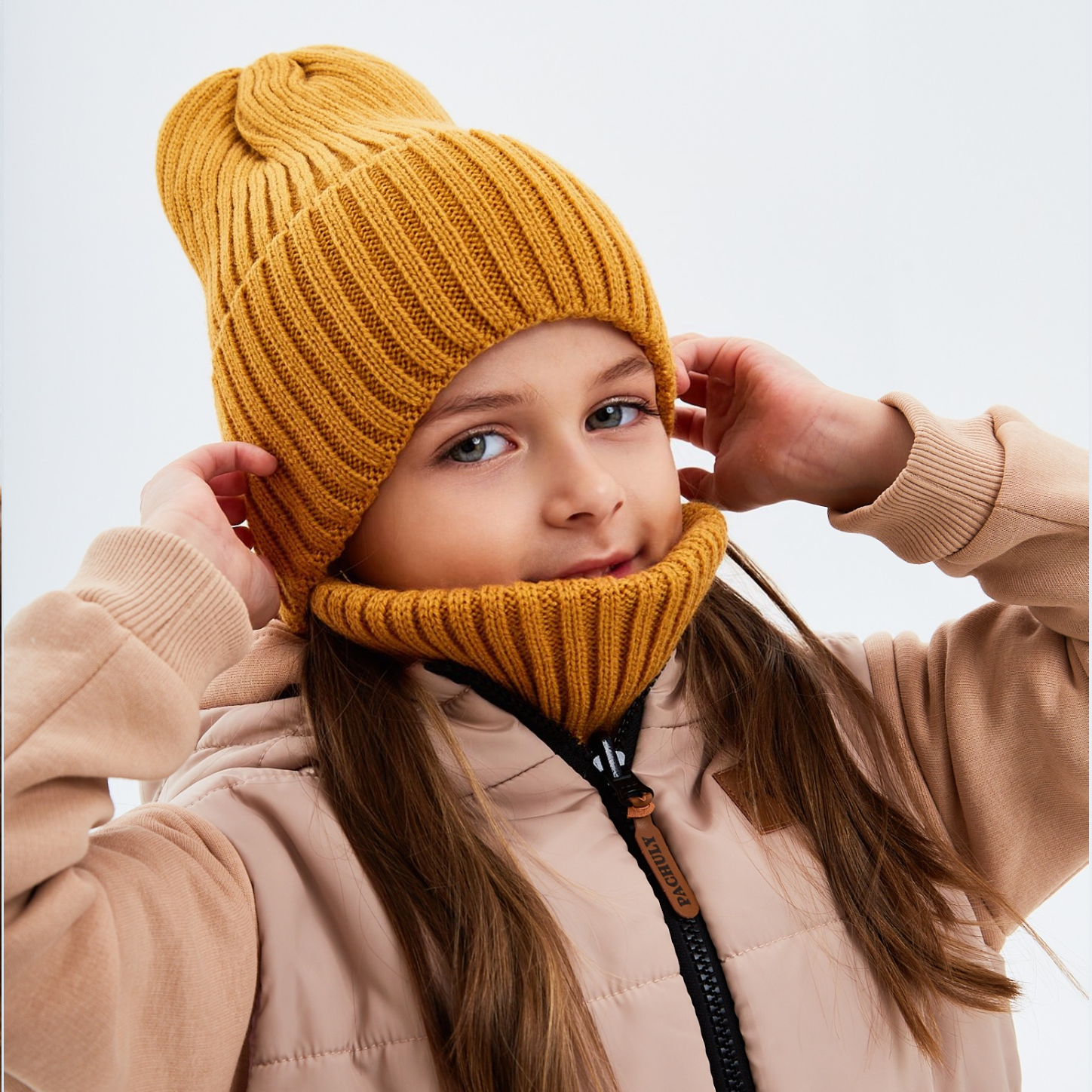 Шапка и снуд KUBRIO KU-H-35-pumpk-mustG - фото 7