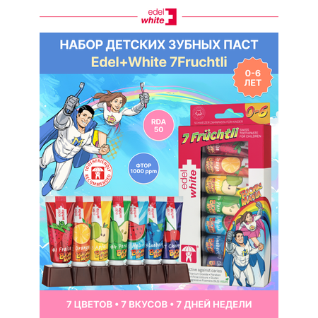 Зубная паста edel+white с фтором