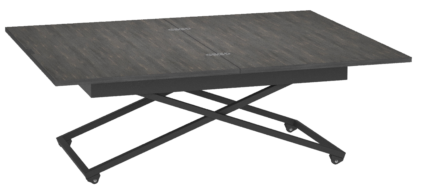 Стол-трансформер КАЛИФОРНИЯ МЕБЕЛЬ Андрэ Loft ЛДСП Интра Черный - фото 3