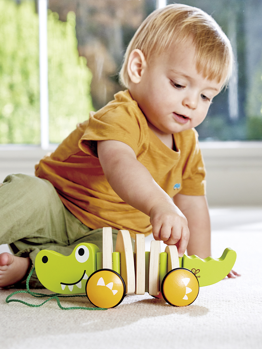 Игрушка Hape каталка Крокодил - фото 2
