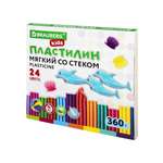 Пластилин Brauberg восковой 24 цв.