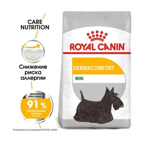 Корм для собак ROYAL CANIN Mini Dermacomfort при раздраженной и зудящей коже 3кг