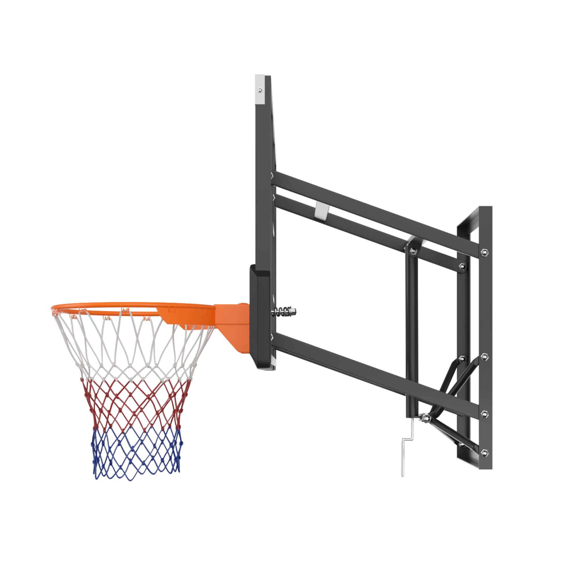 Баскетбольный щит UNIX line из поликарбоната в стальной раме B-Backboard-PC размер щита диаметр кольца R45 - фото 10