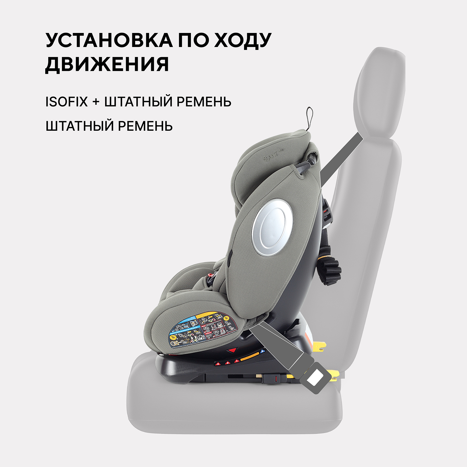 Автокресло Rant Basic Twist next isofix Isofix 0+/1/2/3 (0-36 кг) зеленый - фото 5