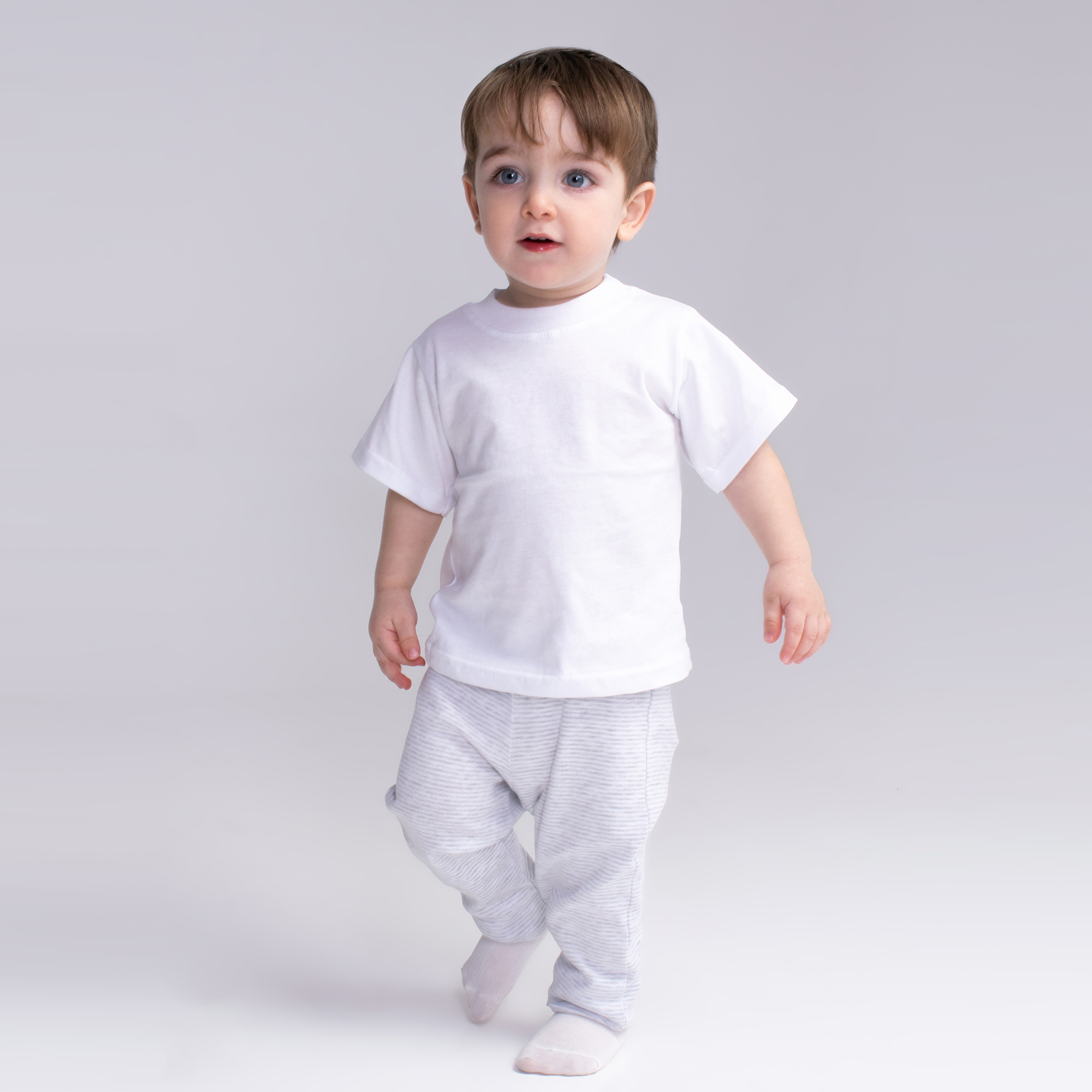 Штанишки Mami-kids А-006сер-бел - фото 3