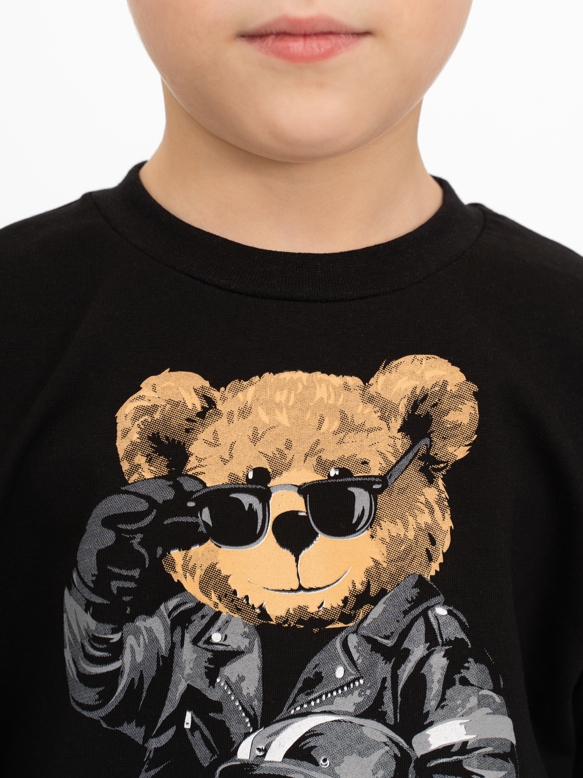 Костюм Утенок 7045г черный тедди байкер - фото 15