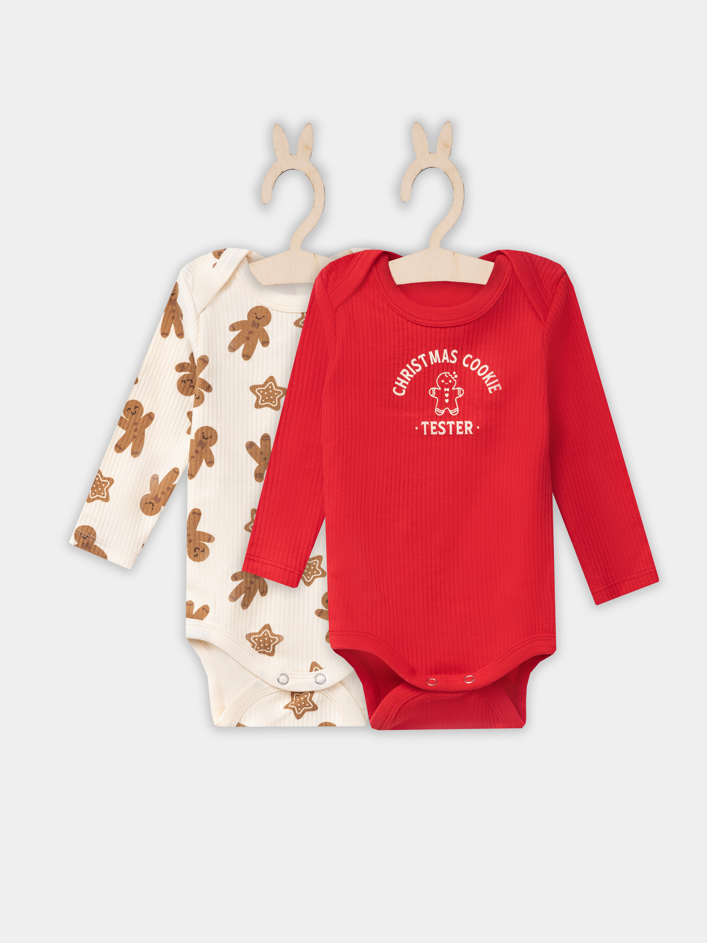 Боди 2 шт Mark Formelle (Марк Формэль) 13018-2/огненный красный +печеньки на сл.масле - фото 1