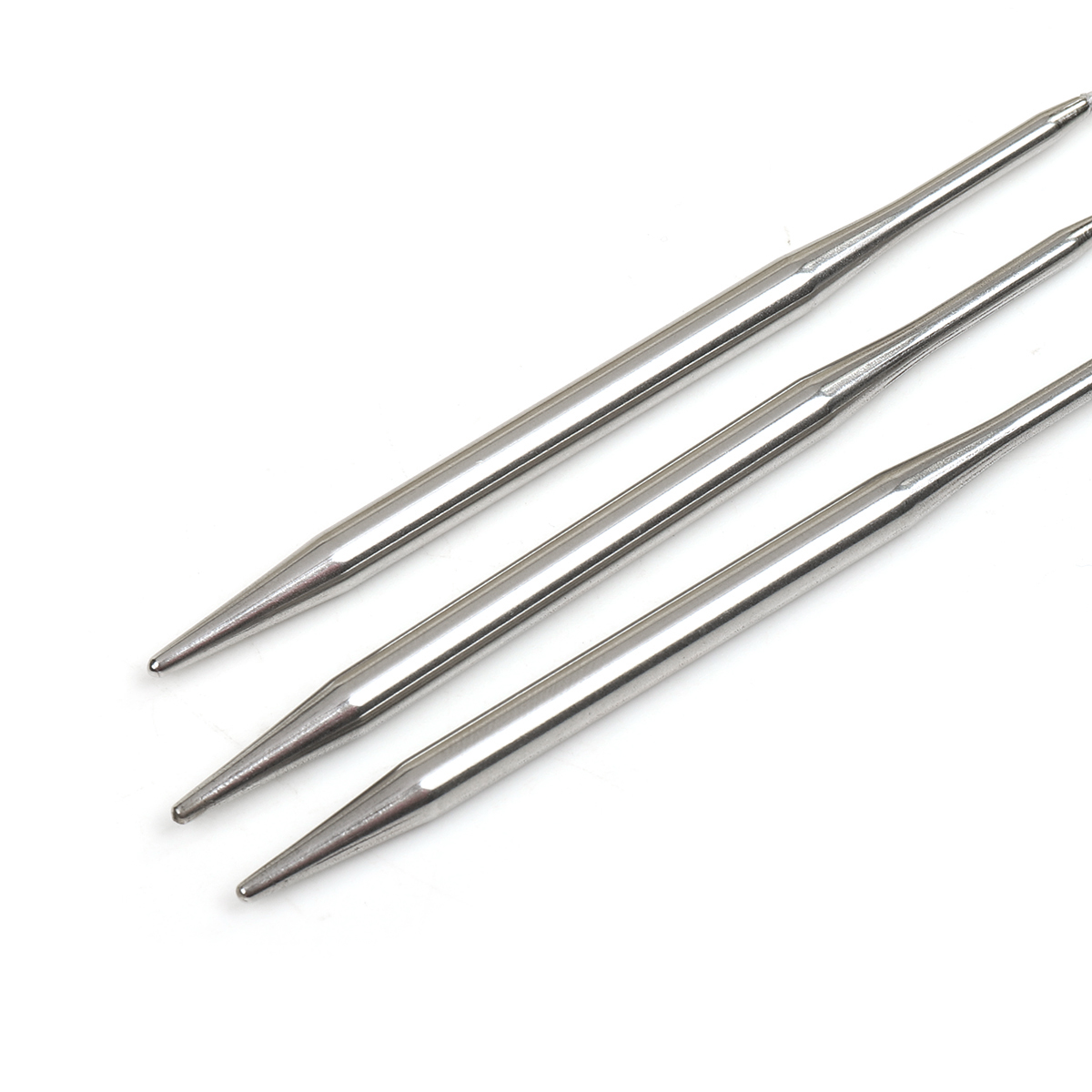 Спицы вязальные чулочные Maxwell гибкие с металлическим тросиком сталь d 5.0 мм 21 см 3 шт - фото 3