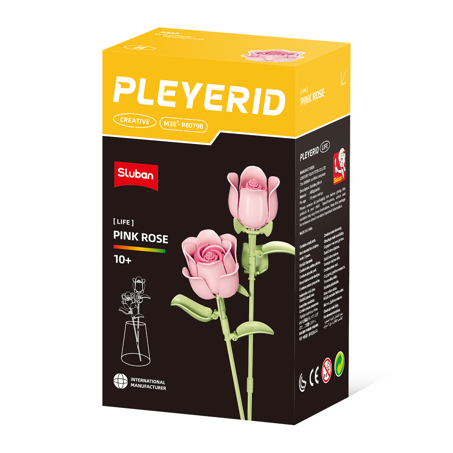 Конструктор SLUBAN Розовые Розы - фото 1