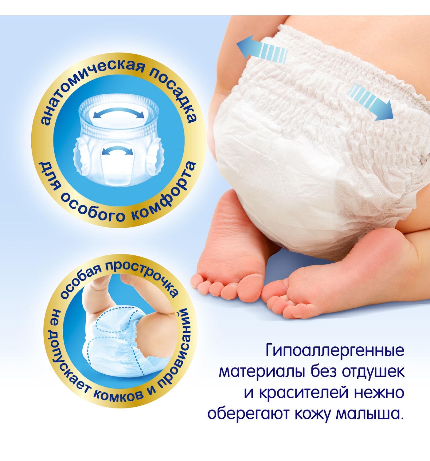 Подгузники-трусики MANU Premium XL 12-17кг 144шт - фото 7