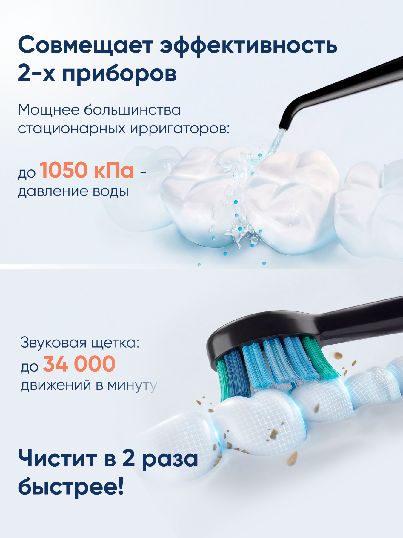 Ирригатор CS MEDICA импульсный, микропузырьковый 5 реж. - фото 5