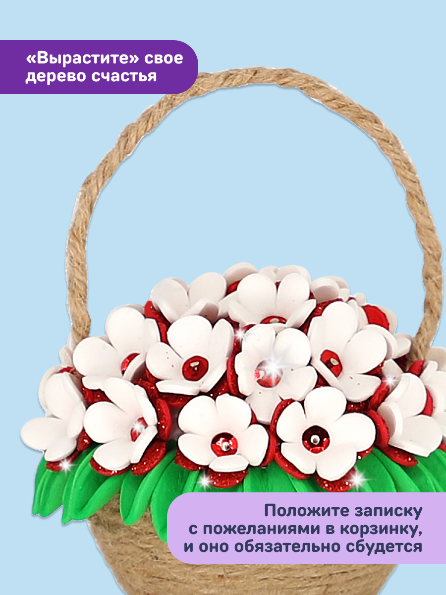 Набор для творчества Волшебная мастерская сборка Букет в корзине - фото 2