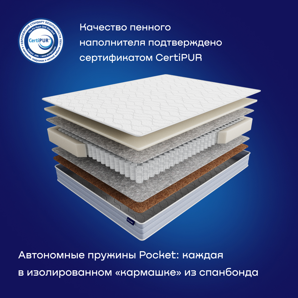 Матрас buyson BuyDouble 200х140 - фото 5