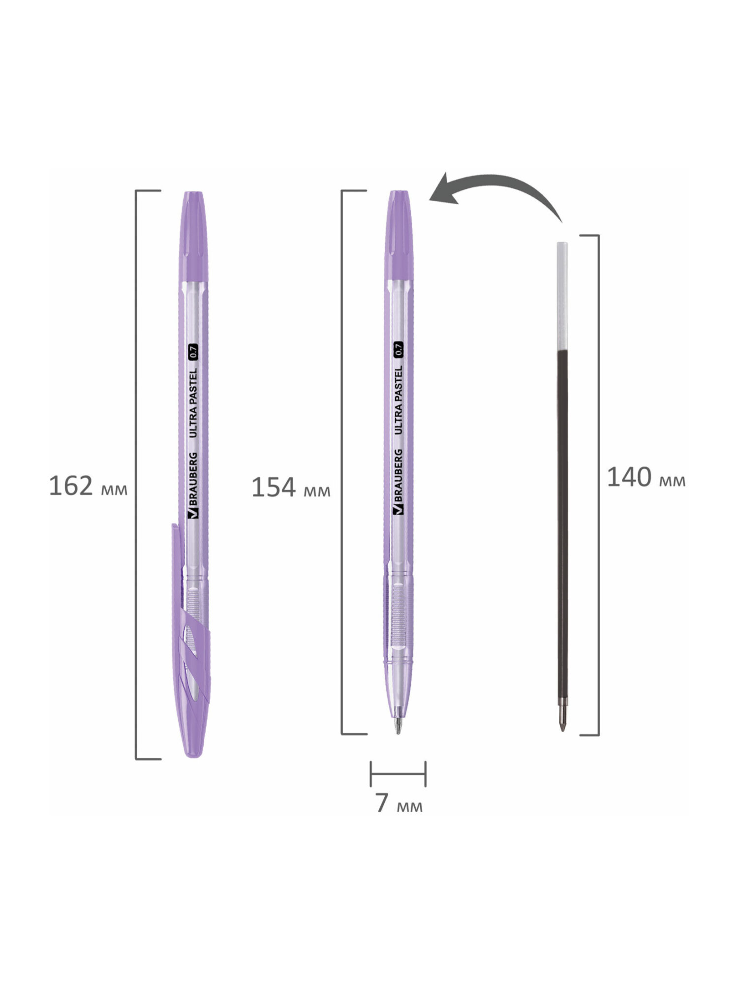 Ручка шариковая Brauberg 50 шт. - фото 12