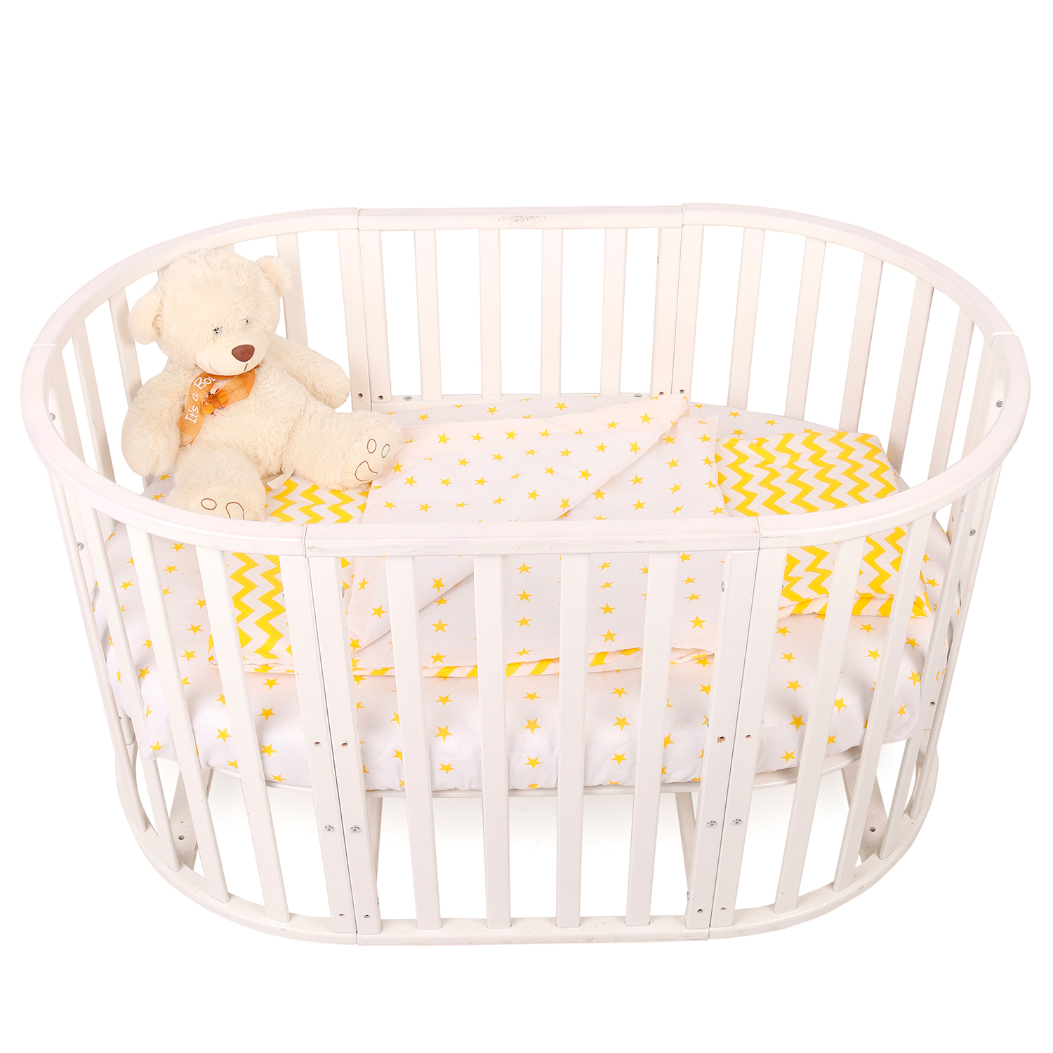 Комплект постельного белья Amarobaby Baby Boom Желтый зигзаг 3предмета Желтый - фото 7