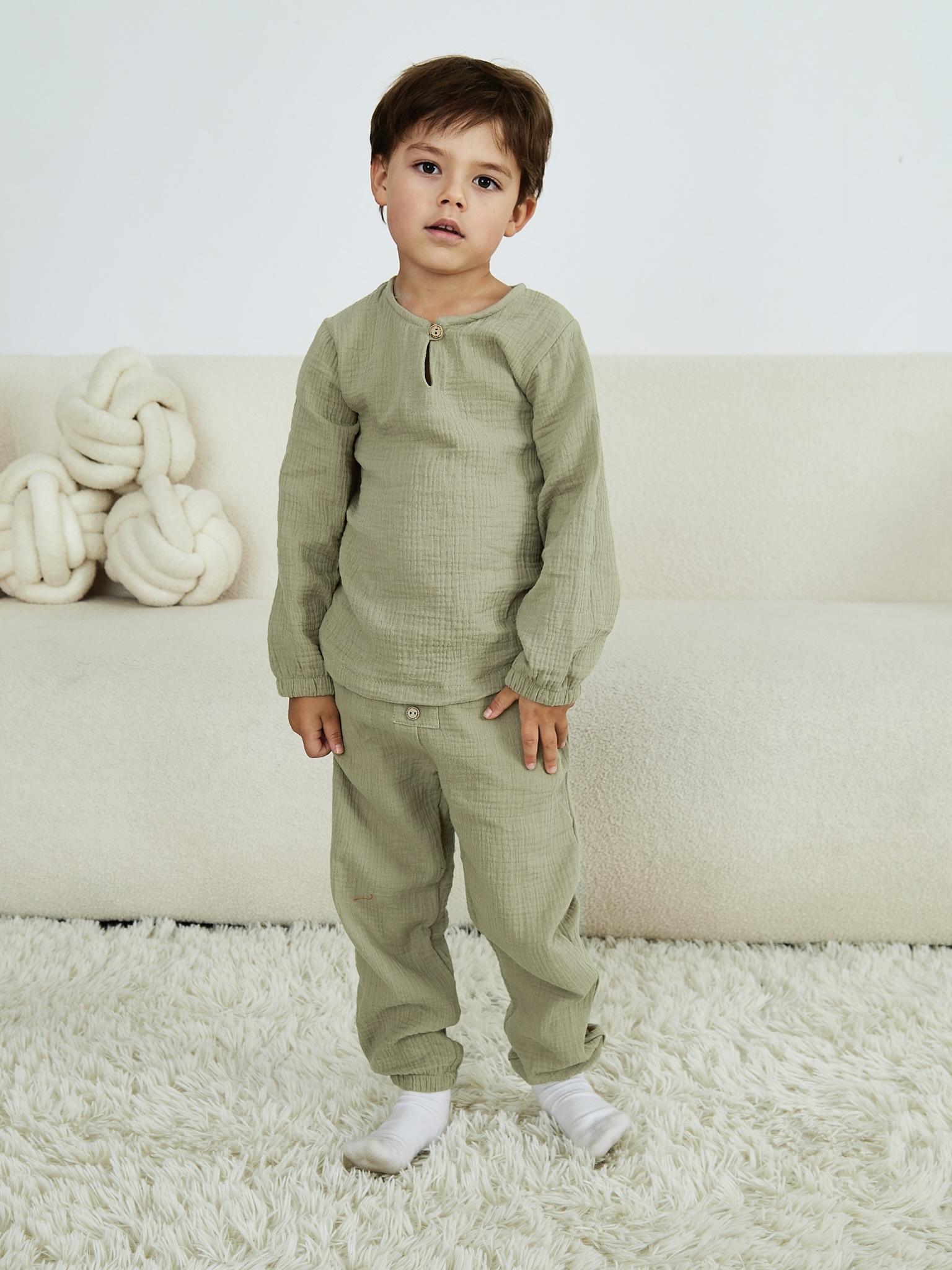 Лонгслив и брюки MOUN Костюм_муслин_эвкалипт - фото 14