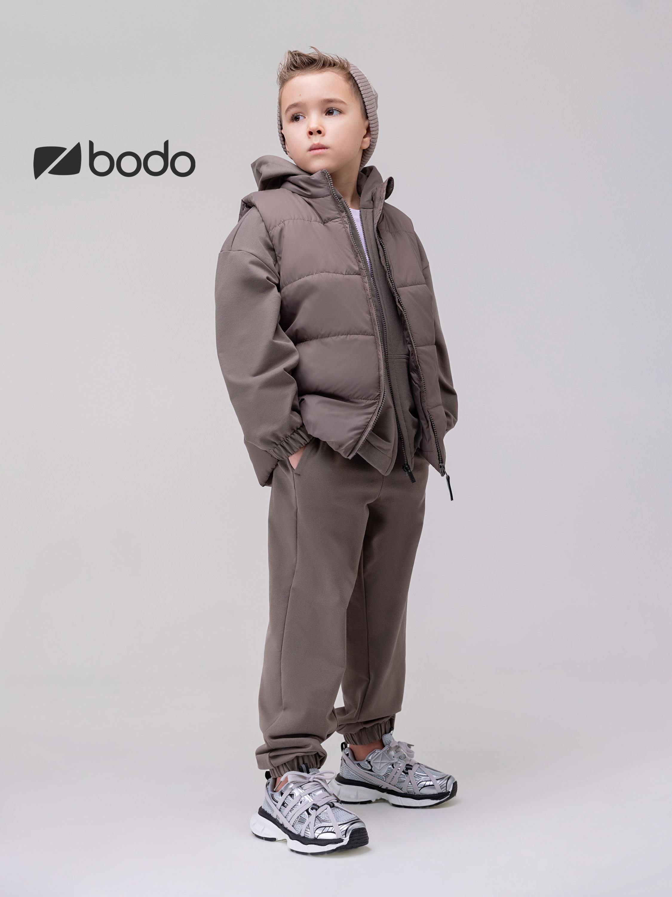 Жилет Bodo 14-88MU_ореховый - фото 3