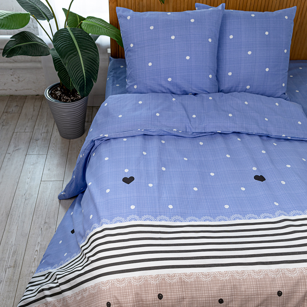 Комплект постельного белья Спал Спалыч Харти полутораспальный 4 предм. - фото 1