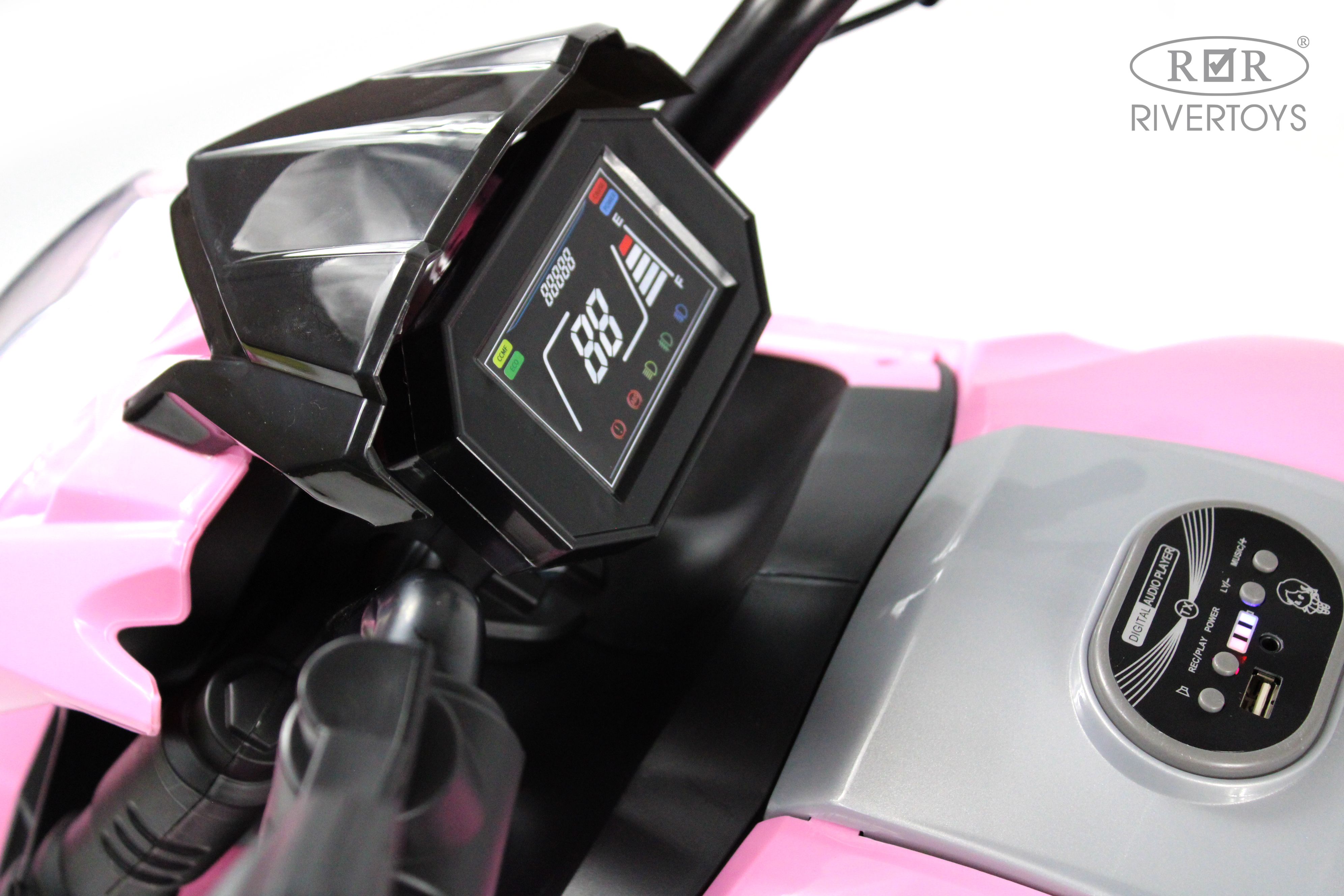 Электромобиль RIVERTOYS C111MC-PINK - фото 12