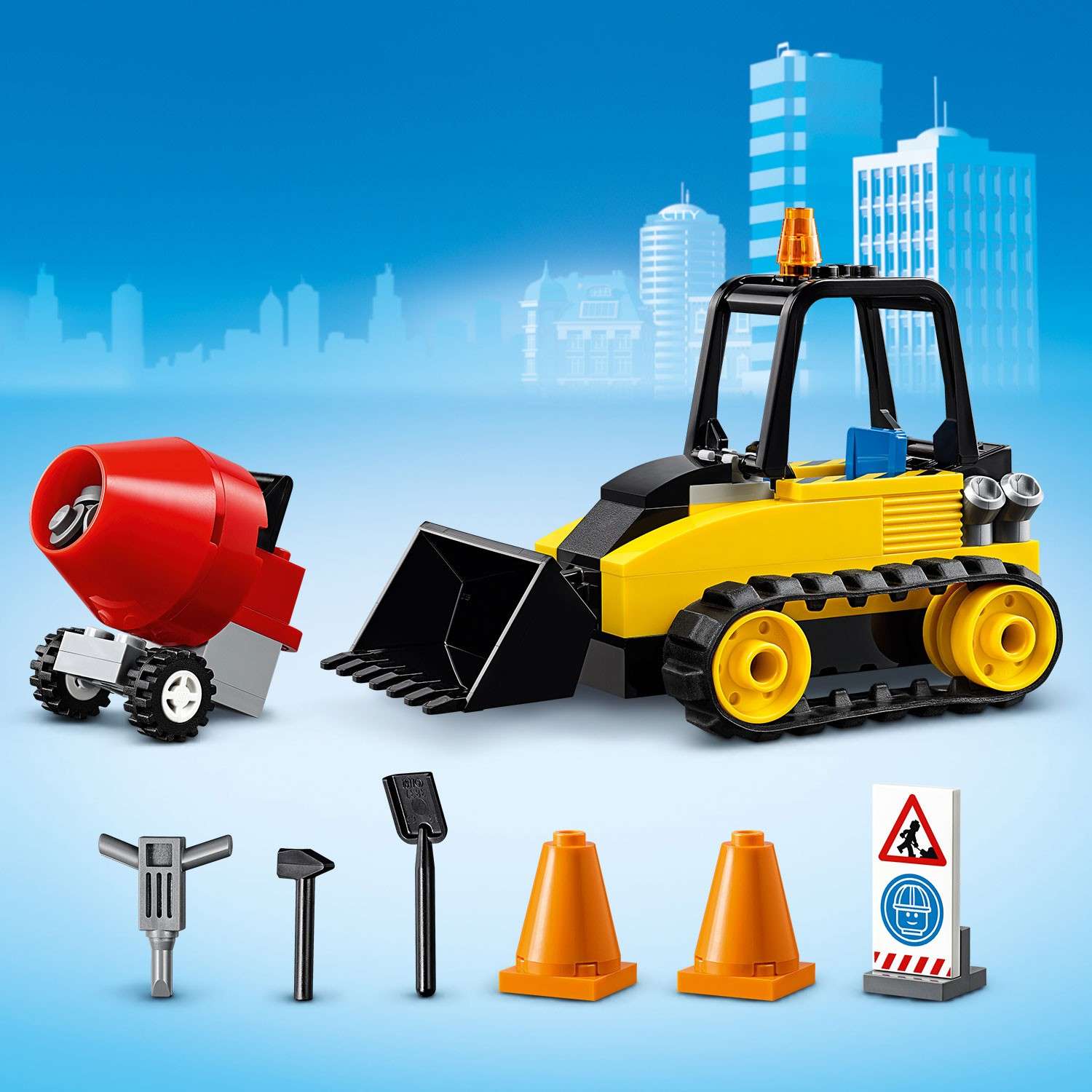 Конструктор LEGO City Great Vehicles Бульдозер блочный - фото 14