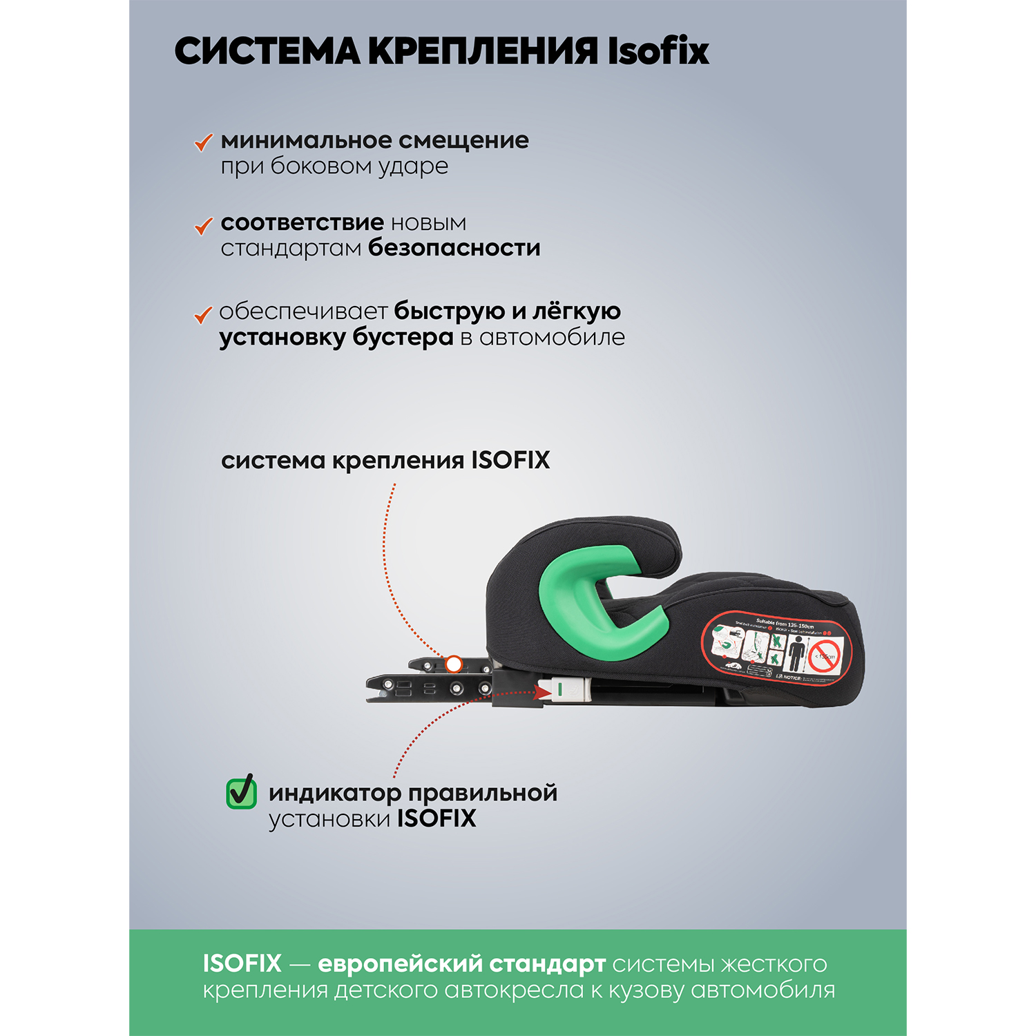 Автокресло Indigo QuickFix Isofix 3 (22-36 кг) - фото 8