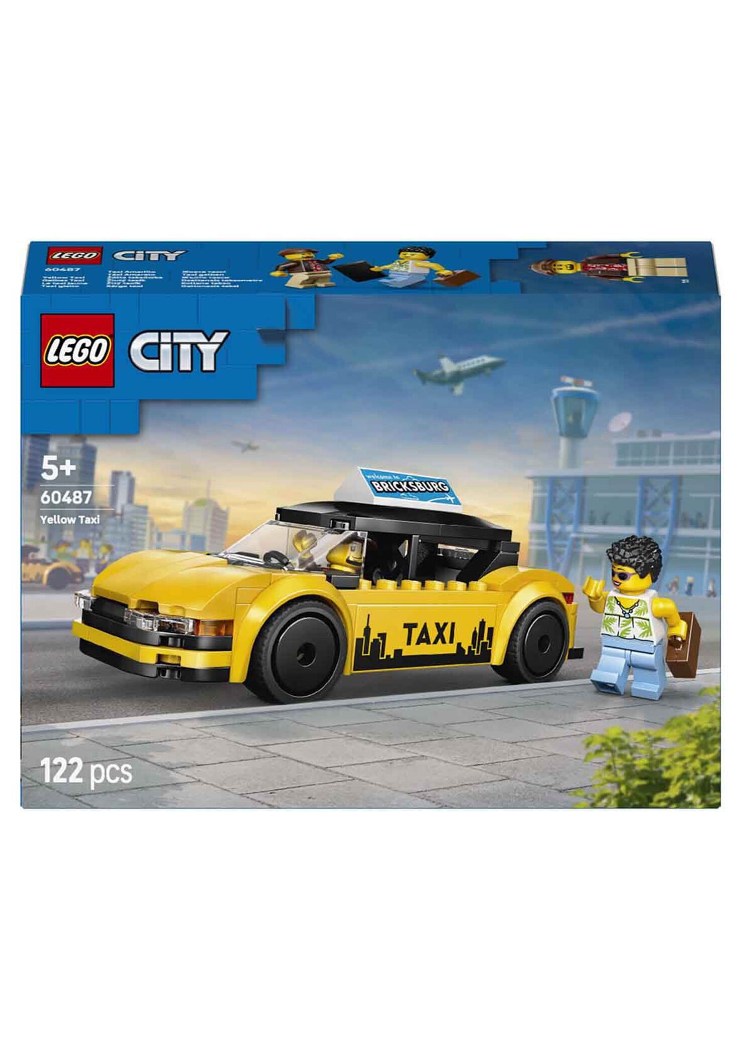 Конструктор LEGO City Желтое такси 60487 122 дет. - фото 7