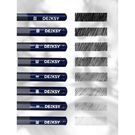 Карандаши чернографитные DENKSY 8 шт.