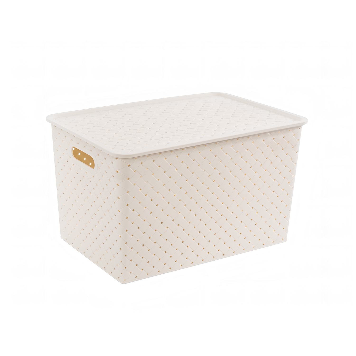 Корзинка Violet Береста с крышкой 14л 350*245*205мм в ассортименте - фото 2