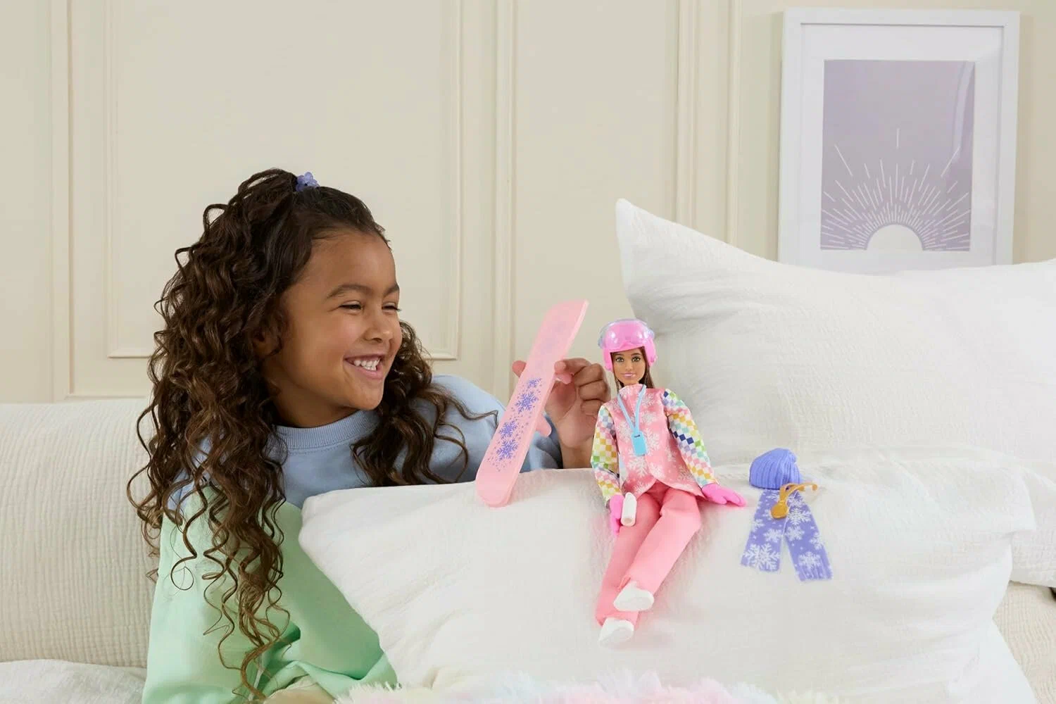 Кукла модельная Barbie Профессии Сноубордистка высота 30 см JKF78 - фото 8