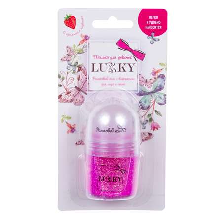Гель для лица и тела Lukky(LUCKY) с блестками роликовый Розовый Т15373
