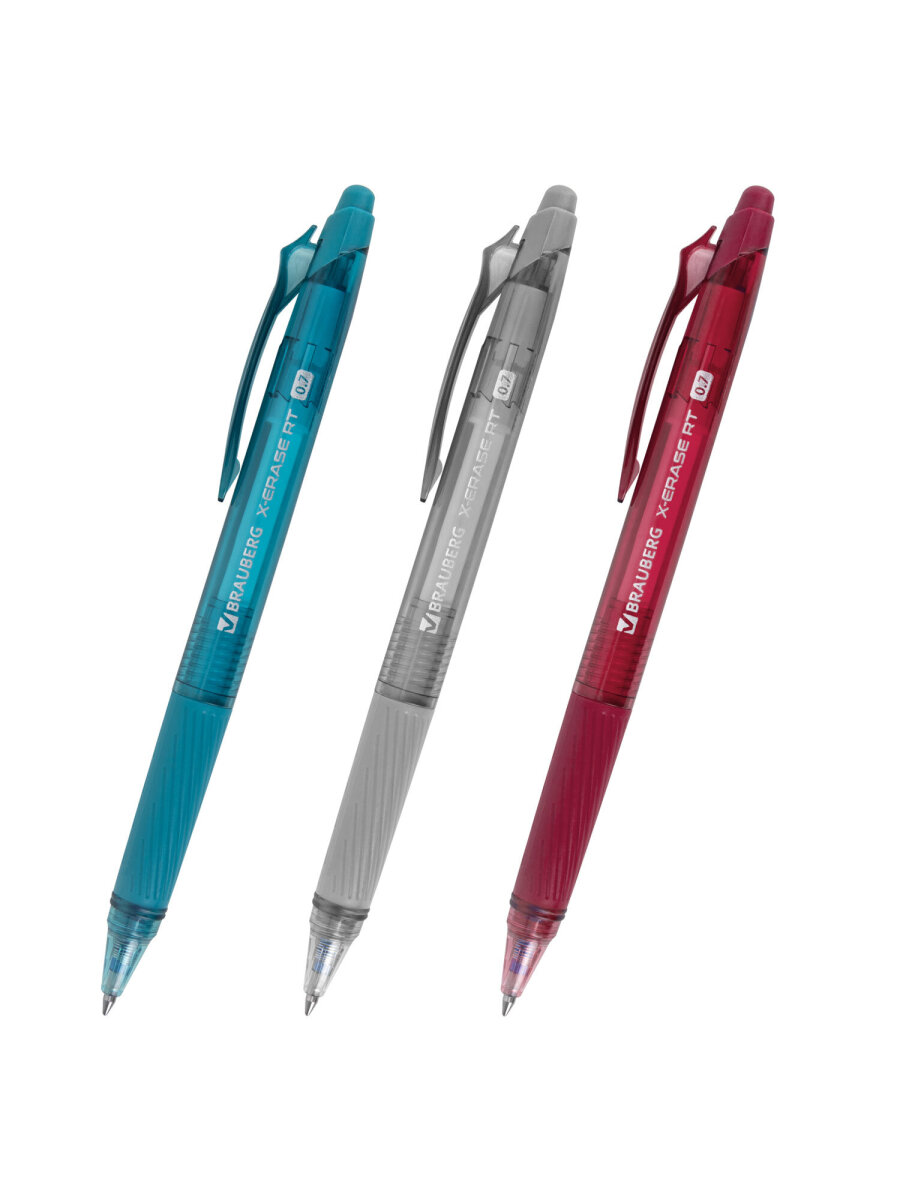 Ручка со стираемыми чернилами Brauberg 3 шт. - фото 12