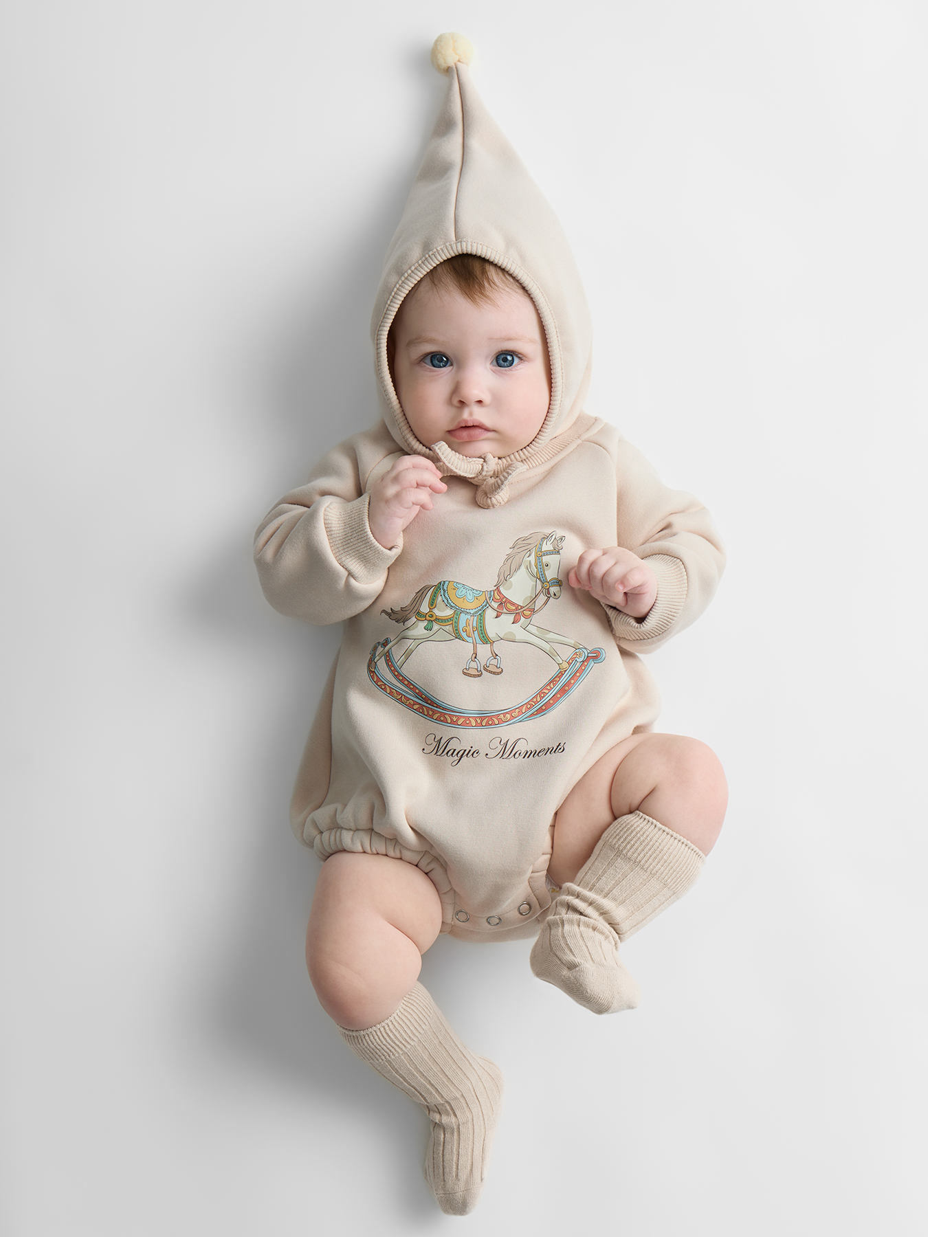 Боди и шапочка Happy Baby 88573-0_cream - фото 4