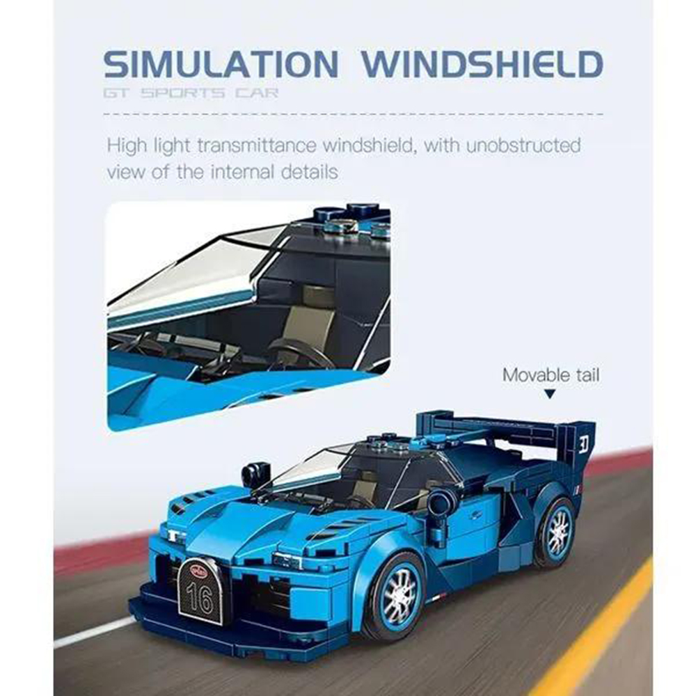 Конструктор Mould King Bugatti Vision GT блочный - фото 11