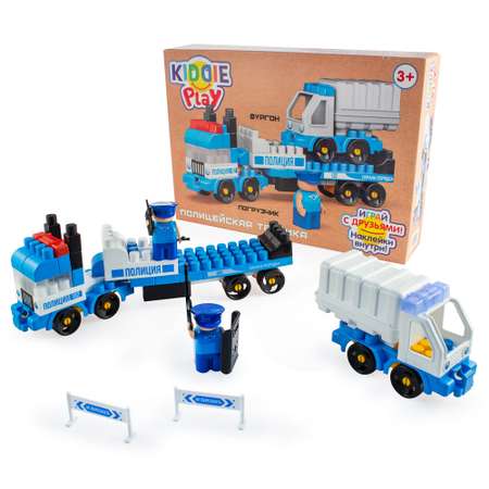 Конструктор KiddiePlay Полицейский фургон 74 дет.