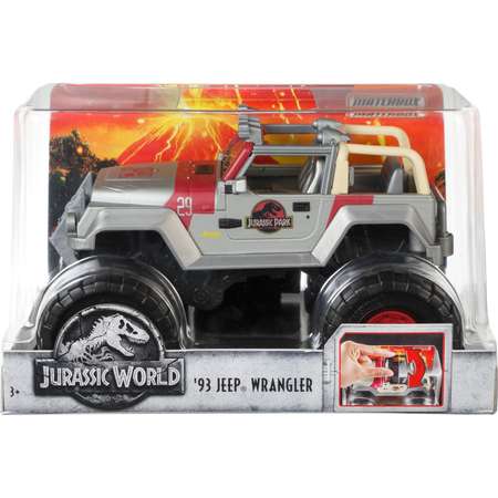 Автомобиль Matchbox Jeep Jurassic World Джип Вранглер 1:24