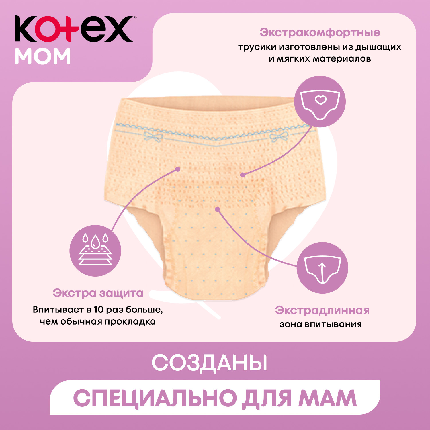 Послеродовые трусики KOTEX S/M 8шт - фото 3