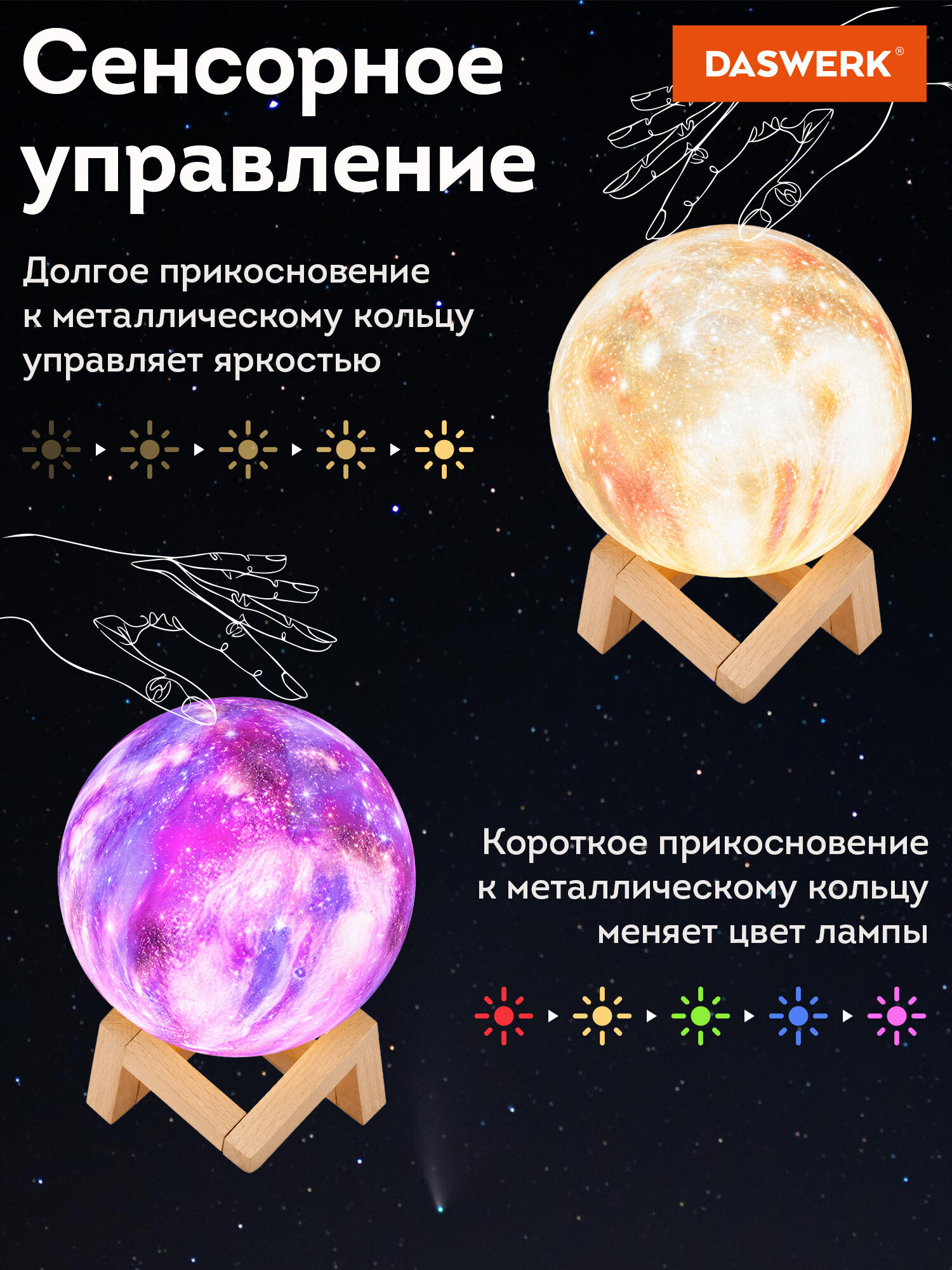 Игрушка ночник DASWERK Вселенная - фото 6