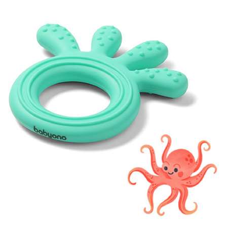 Прорезыватель Babyono Осьминожка в ассортименте